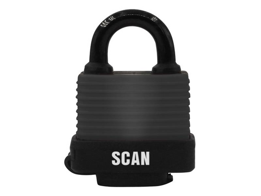 Scan SCAPLLAMWP50 Weatherproof Laminated Steel Padlock 50 SCAPLLAMWP50 |