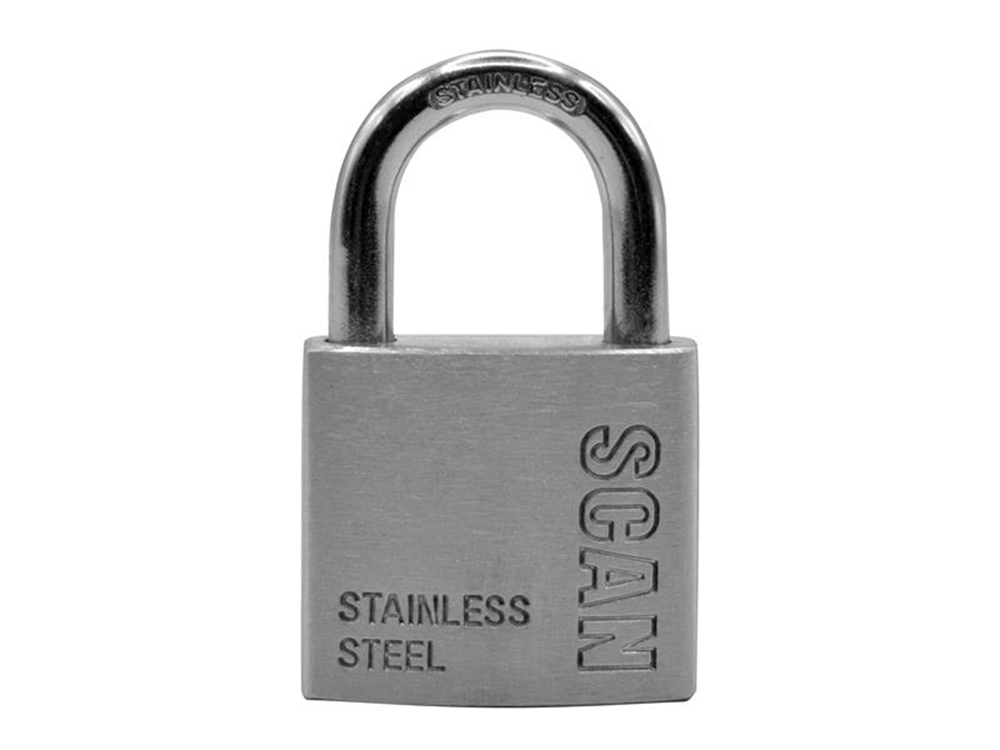 Scan SCAPLSS38 Stainless Steel Padlock 38 SCAPLSS38 |