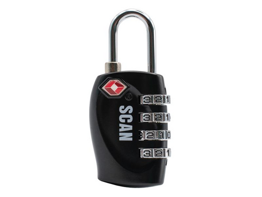 Scan SCAPLTSA31 Zinc Combination Padlock TSA Approved SCAPLTSA31 |