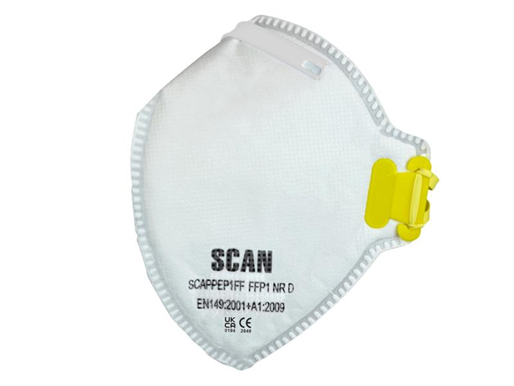 Scan SCAPPEP1FF Fold Flat Disposable Mask FFP1 (Pack of 3) |