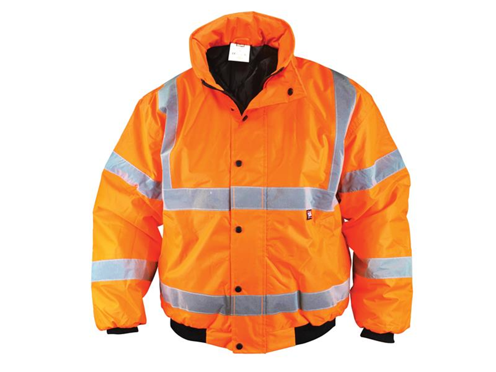Scan SCAHVBJXLO Hi-Vis Bomber Jacket Orange - XL (48in) |