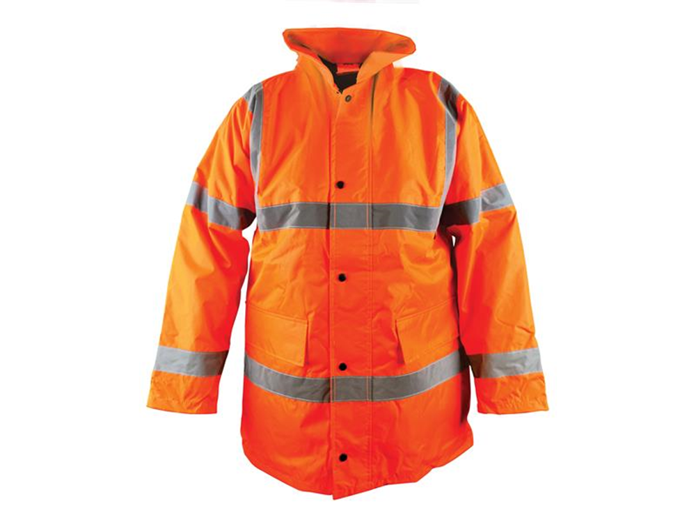 Scan SCAHVMJXLO Hi-Vis Motorway Jacket Orange - XL (48in) |