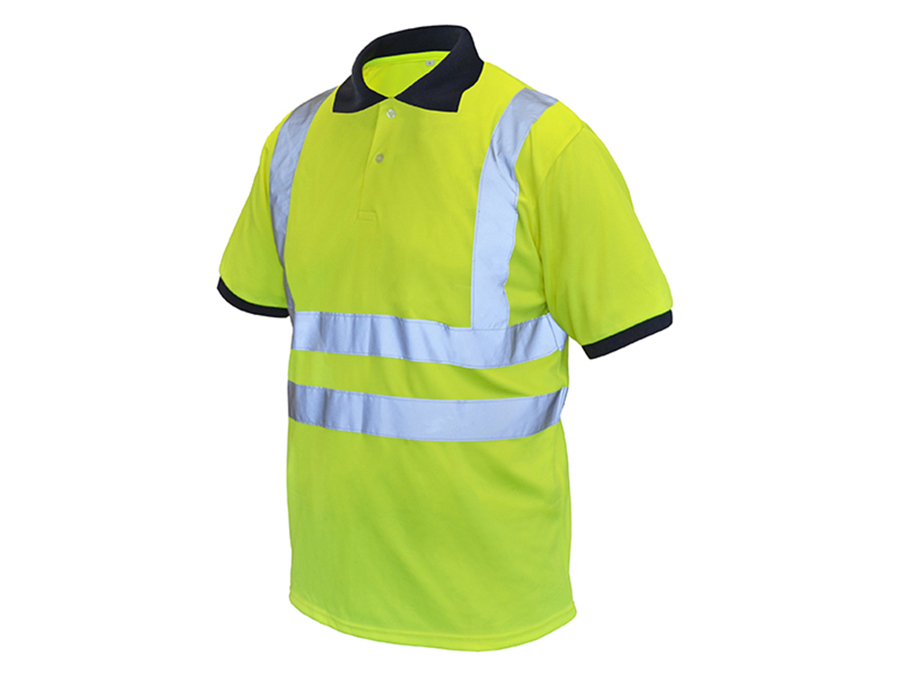 Scan SCAWWHVPSM Hi-Vis Yellow Polo Shirt - M (40in) |   Yellow