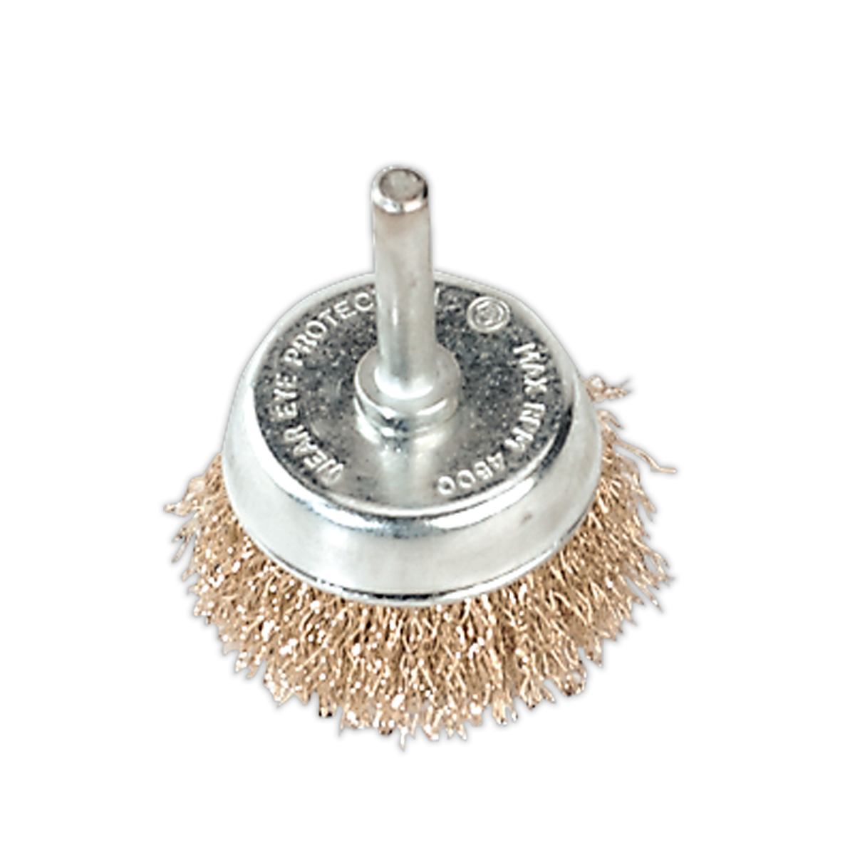 SEALEY - SCB50 Wire Cup Brush �50mm with 6mm Shaft