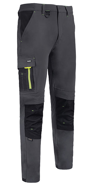 BEESWIFT FLEX WORKWEAR TWO-TONE TROUSERS GREY / BLACK 46R