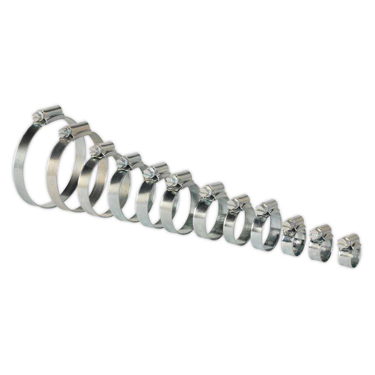 SEALEY - SHCS3 Hose Clip Assortment 85pc �8-57mm Zinc Plated
