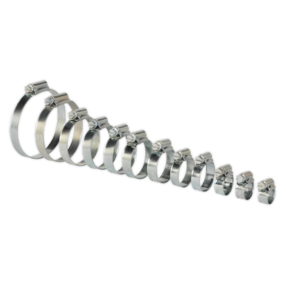 SEALEY - SHCS3 Hose Clip Assortment 85pc �8-57mm Zinc Plated