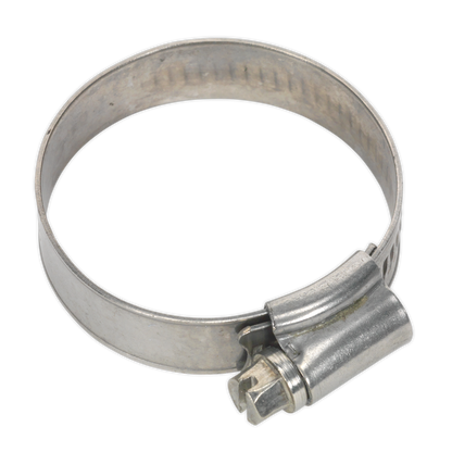 SEALEY - SHCSS1 Hose Clip Stainless Steel �32-44mm Pack of 10