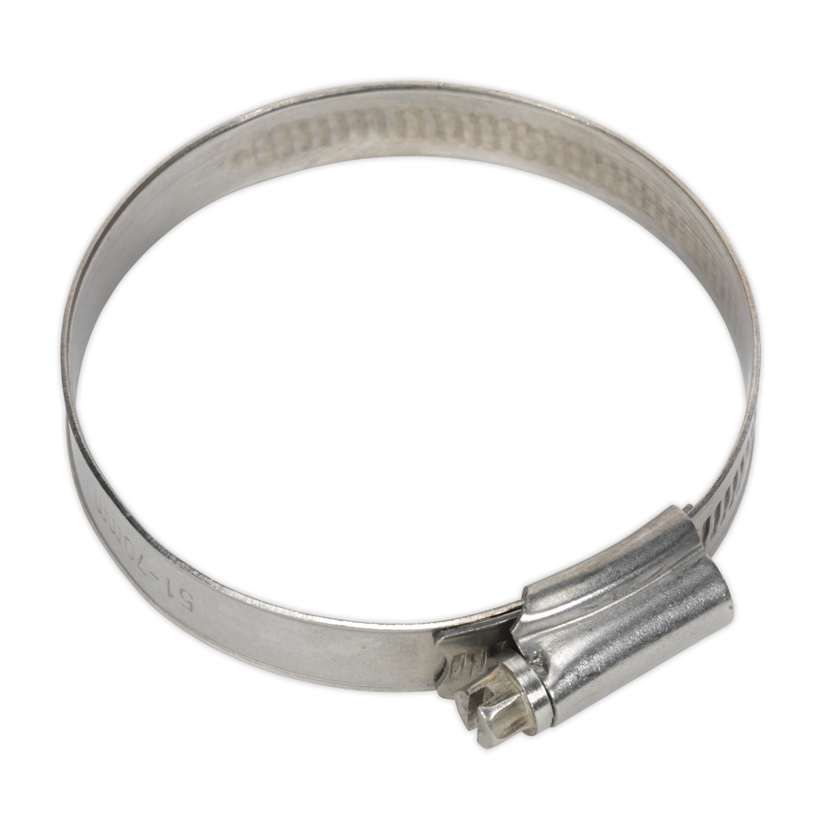 SEALEY - SHCSS2 Hose Clip Stainless Steel �51-70mm Pack of 10