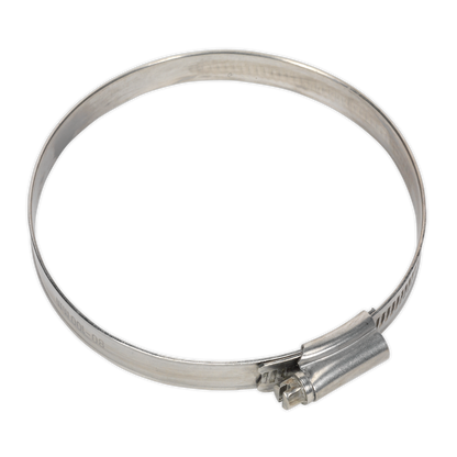 SEALEY - SHCSS4 Hose Clip Stainless Steel �80-100mm Pack of 5