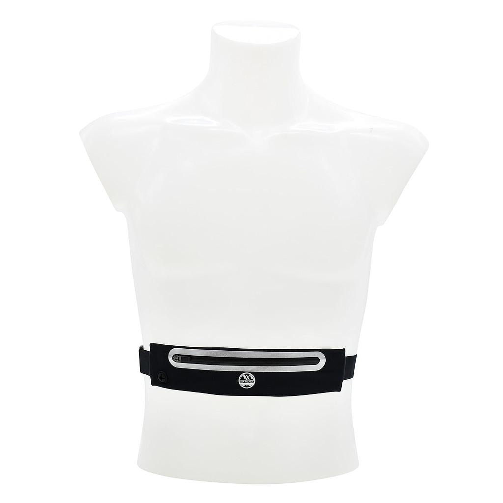 Six Peaks Reflective Running Expandable Waist Belt Black