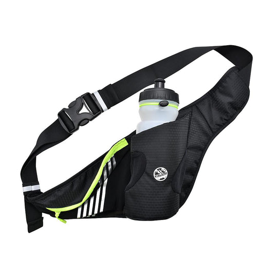 Six Peaks Running Waist Belt with Bottle Holder Black/Fluo Yellow