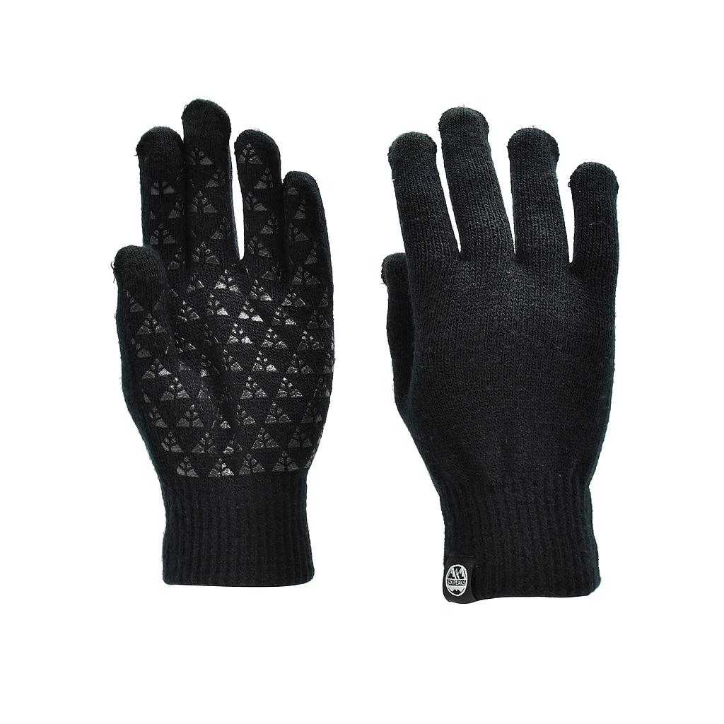 Six Peaks Winter Knitted Gloves Black Large