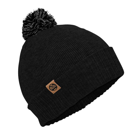 Six Peaks Pom Beanie Hat Black/Grey