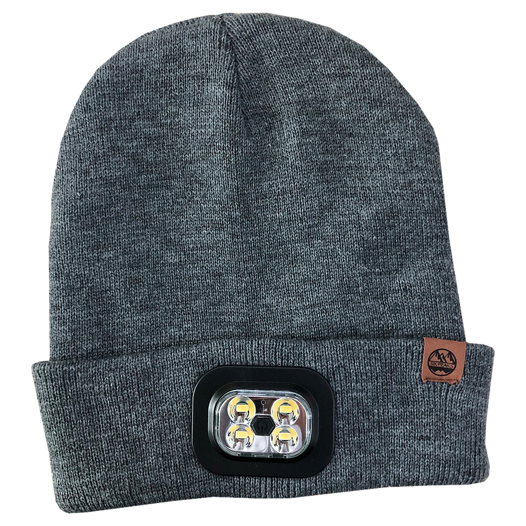 Six Peaks LED Lighted Beanie Hat Grey