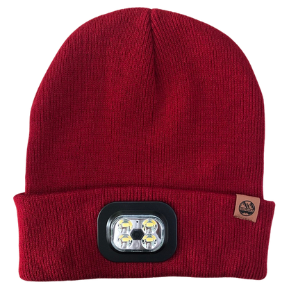 Six Peaks LED Lighted Beanie Hat Wine Red