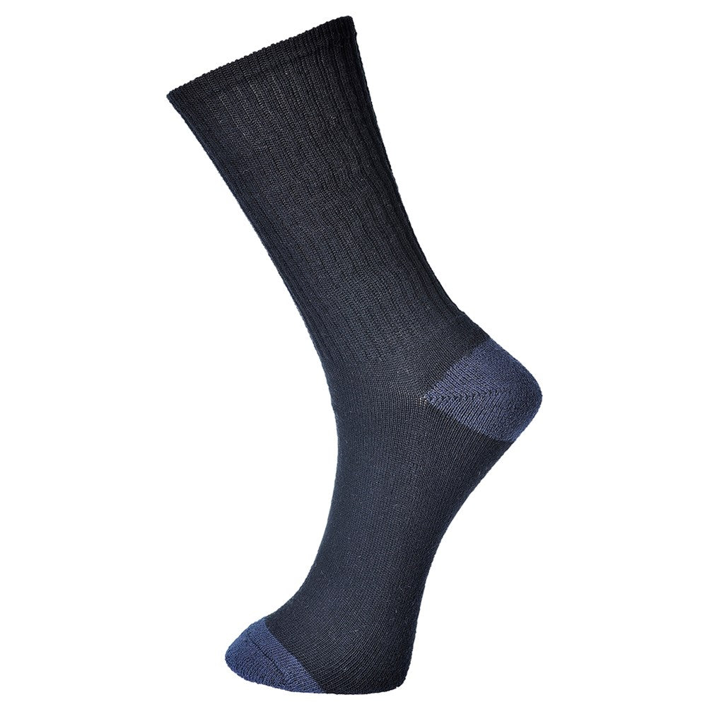 Portwest SK13BKR44-48 -  sz 44-48 Classic Cotton Sock - Black