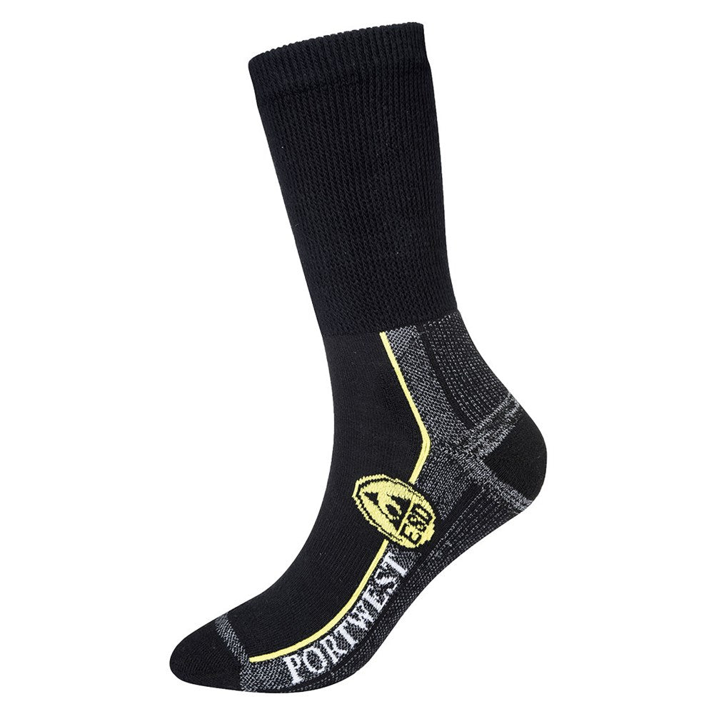 Portwest SK21BKR39-43 -  sz 39-43 ESD Work Sock - Black