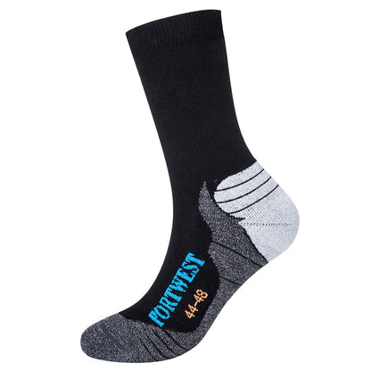 Portwest SK24BKR44-48 -  sz 44-48 Bamboo Hiker Sock - Black