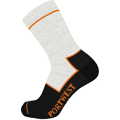 Portwest SK26BKR39-43 -  sz 39-43 Cut Resistant Sock - Black