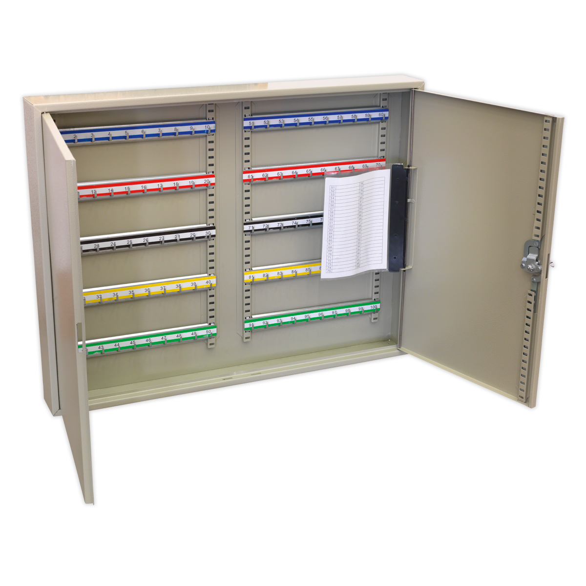 SEALEY - SKC100W Key Cabinet 100 Key Capacity Wide