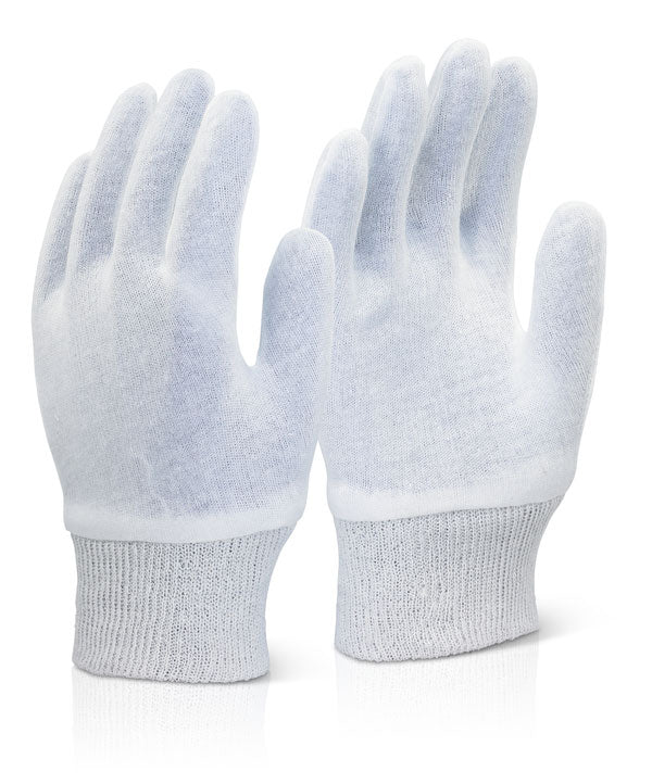 BEESWIFT STOCKINETTE SUPER KNITWRIST GLOVES WHITE M