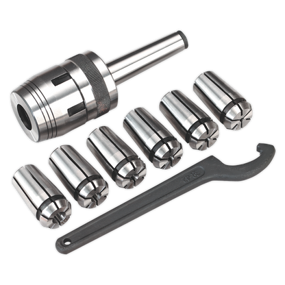SEALEY - SM2503MCSET Mill Chuck Set MT2-M10 Ø3-10mm