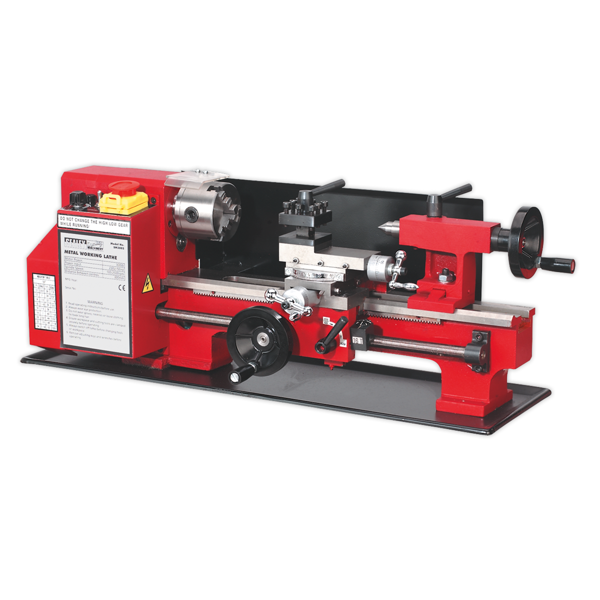 SEALEY - SM3002 Metalworking Lathe 300mm Between Centres