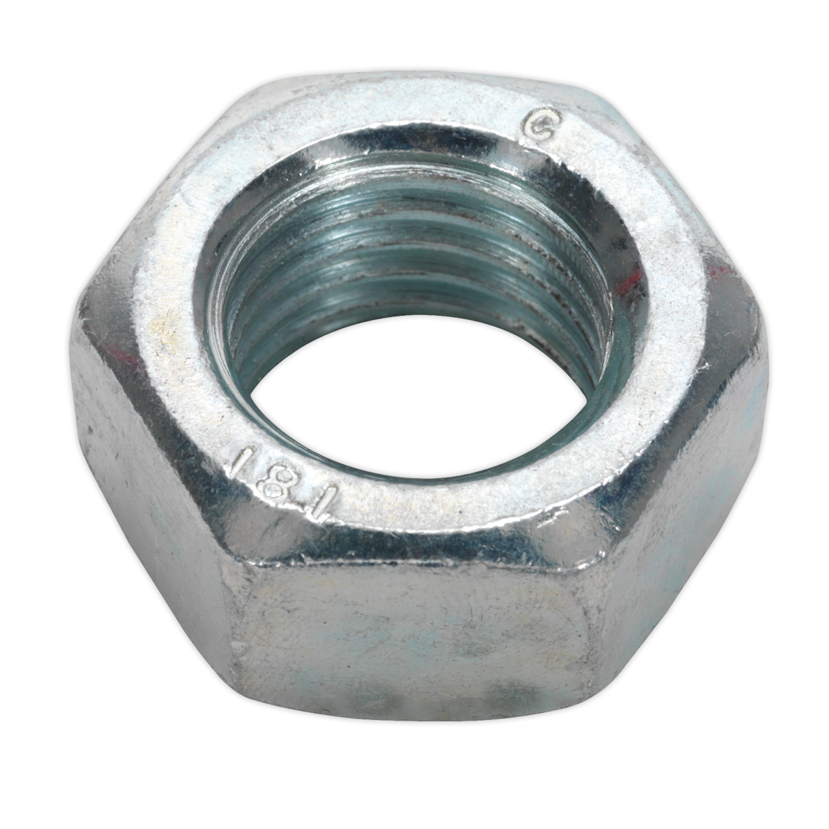 SEALEY - SN20 Steel Nut DIN 934 - M20 Zinc Pack of 10