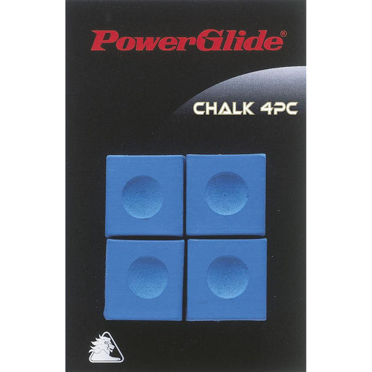 Powerglide Snooker Chalk (4 Pack) Blue