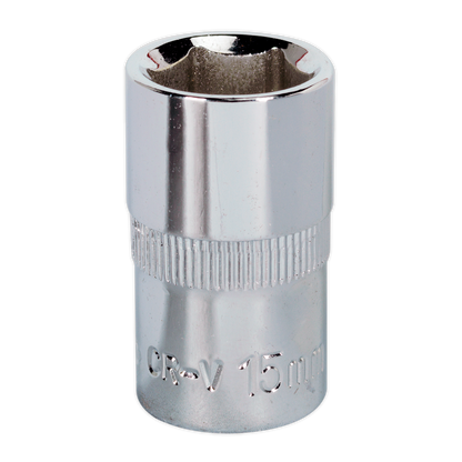 SEALEY - SP1215 WallDrive� Socket 15mm 1/2"Sq Drive Fully Polished
