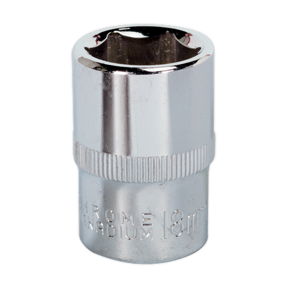 SEALEY - SP1218 WallDrive� Socket 18mm 1/2"Sq Drive Fully Polished