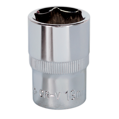 SEALEY - SP1219 WallDrive� Socket 19mm 1/2"Sq Drive Fully Polished