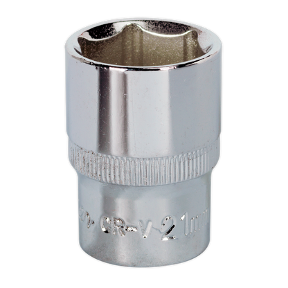 SEALEY - SP1221 WallDrive� Socket 21mm 1/2"Sq Drive Fully Polished