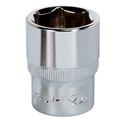 SEALEY - SP1222 WallDrive� Socket 22mm 1/2"Sq Drive Fully Polished