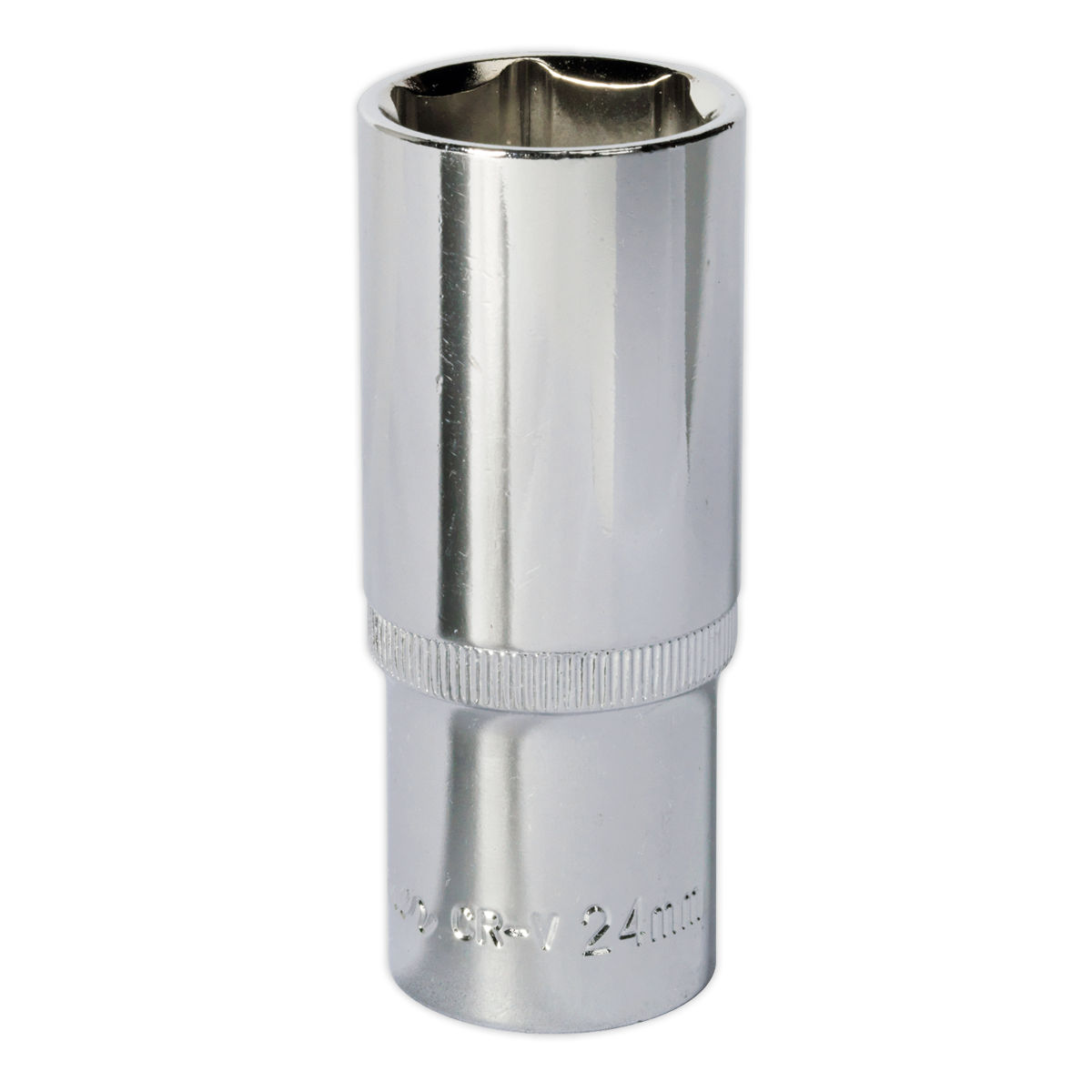 SEALEY - SP1224D WallDrive� Socket 24mm Deep 1/2"Sq Drive Fully Polished