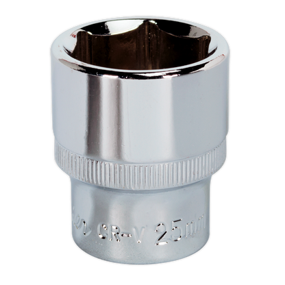 SEALEY - SP1225 WallDrive� Socket 25mm 1/2"Sq Drive Fully Polished
