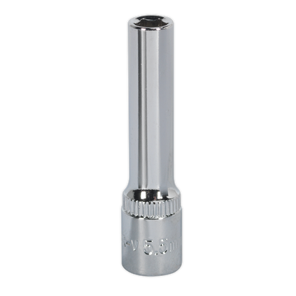 SEALEY - SP14055D WallDrive� Socket 5.5mm Deep 1/4"Sq Drive Fully Polished