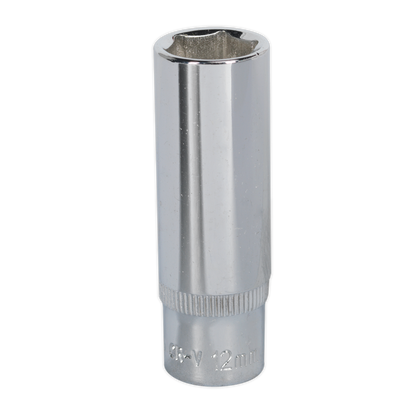 SEALEY - SP1412D WallDrive� Socket 12mm Deep 1/4"Sq Drive Fully Polished