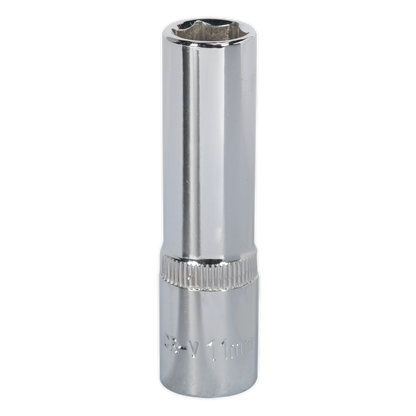 SEALEY - SP3811D WallDrive� Socket 11mm Deep 3/8"Sq Drive Fully Polished