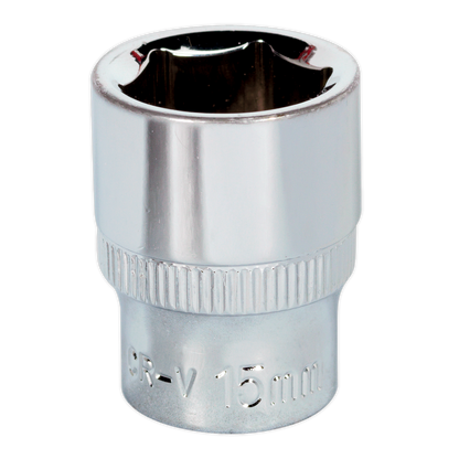 SEALEY - SP3815 WallDrive� Socket 15mm 3/8"Sq Drive Fully Polished