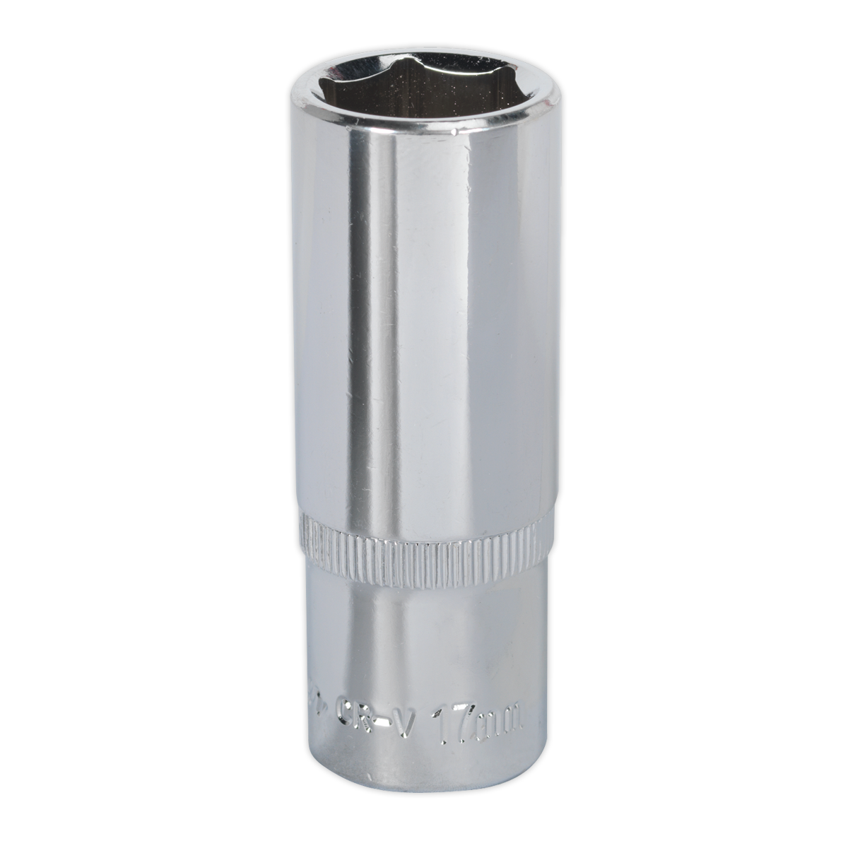 SEALEY - SP3817D WallDrive� Socket 17mm Deep 3/8"Sq Drive Fully Polished