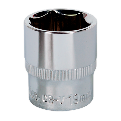 SEALEY - SP3819 WallDrive� Socket 19mm 3/8"Sq Drive Fully Polished