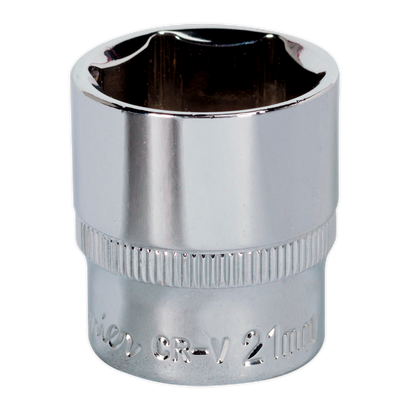 SEALEY - SP3821 WallDrive� Socket 21mm 3/8"Sq Drive Fully Polished