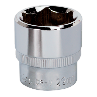 SEALEY - SP3822 WallDrive� Socket 22mm 3/8"Sq Drive Fully Polished