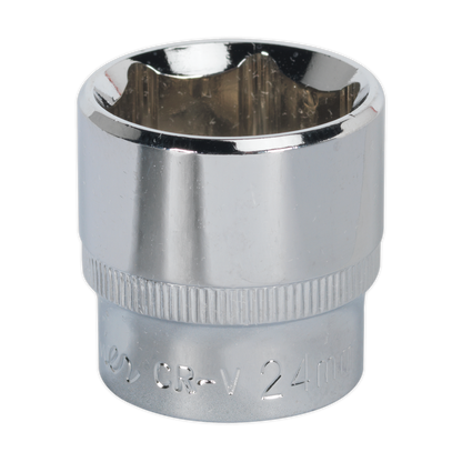 SEALEY - SP3824 WallDrive� Socket 24mm 3/8"Sq Drive Fully Polished