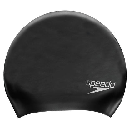 Speedo Long Hair Silicone Cap Black Adult