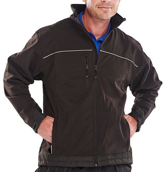 BEESWIFT SOFT SHELL JACKET BLACK XS