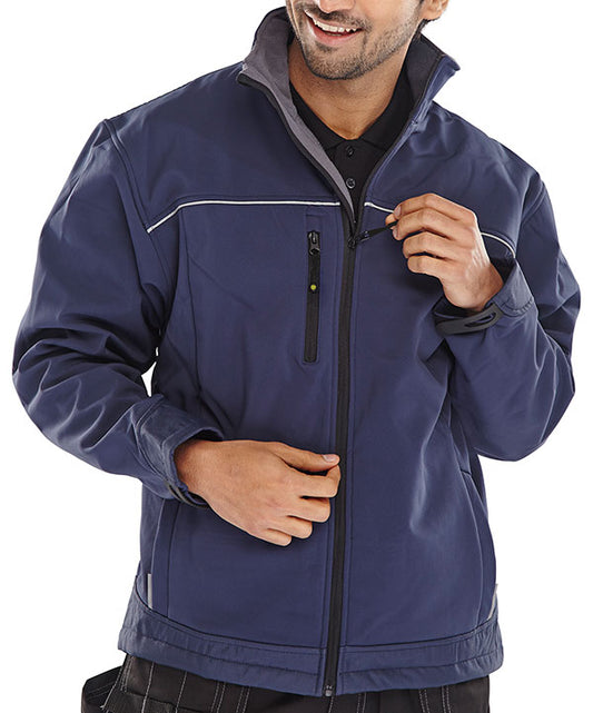 BEESWIFT SOFT SHELL JACKET NAVY BLUE XXXXXL