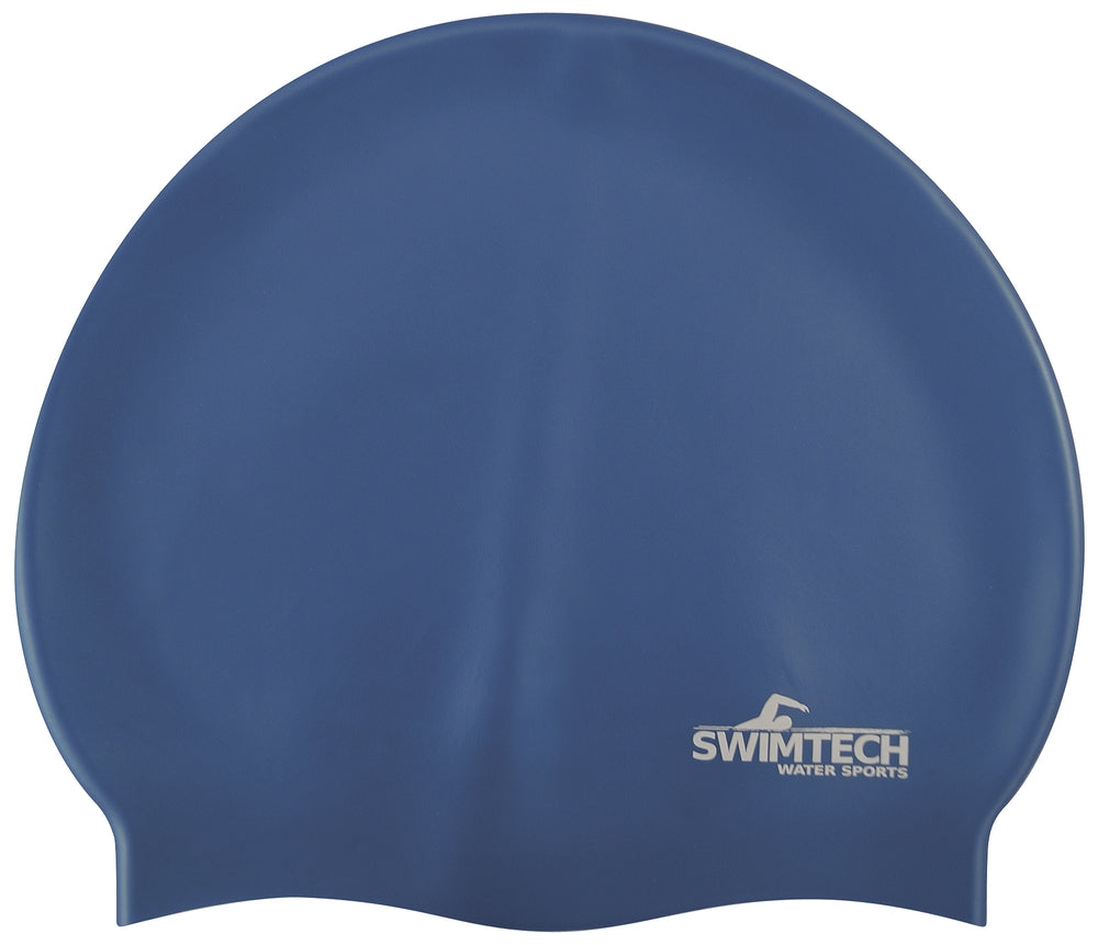 SwimTech Silicone Swim Cap Royal